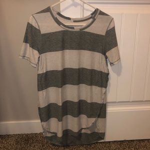 Lululemon Split-Side Shirt Grey/White